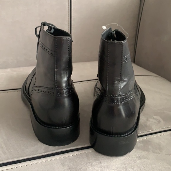 🎉HP🎉 NWT Saint Laurent Paris Black Leather Army/Combat Boots size 42 - Picture 17 of 17